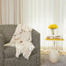 Clove Herringbone Throw Blanket