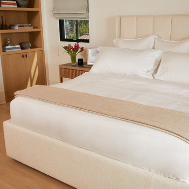 Clove & Ivory Reversible Stitch Throw Blanket