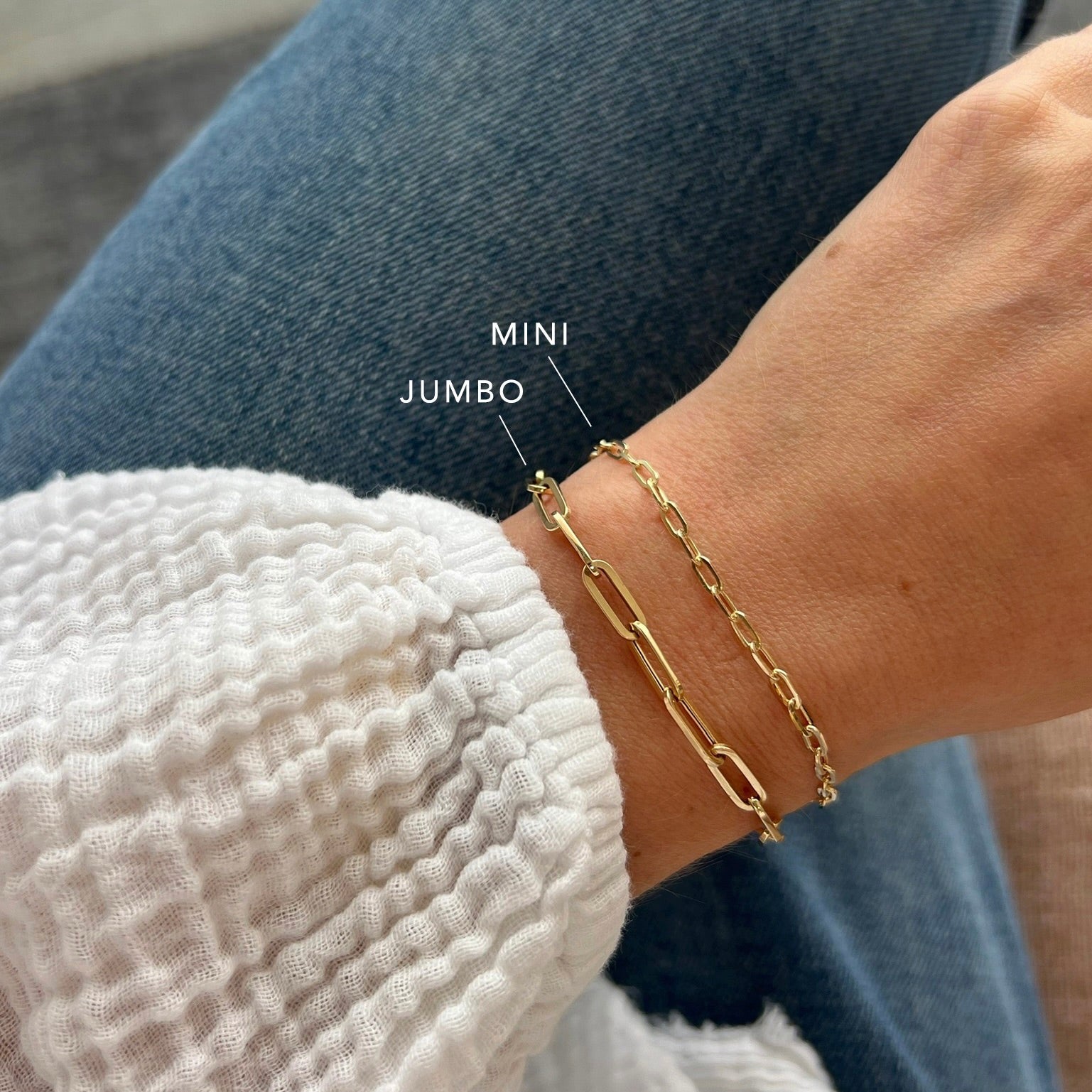 Link Bracelet size comparison