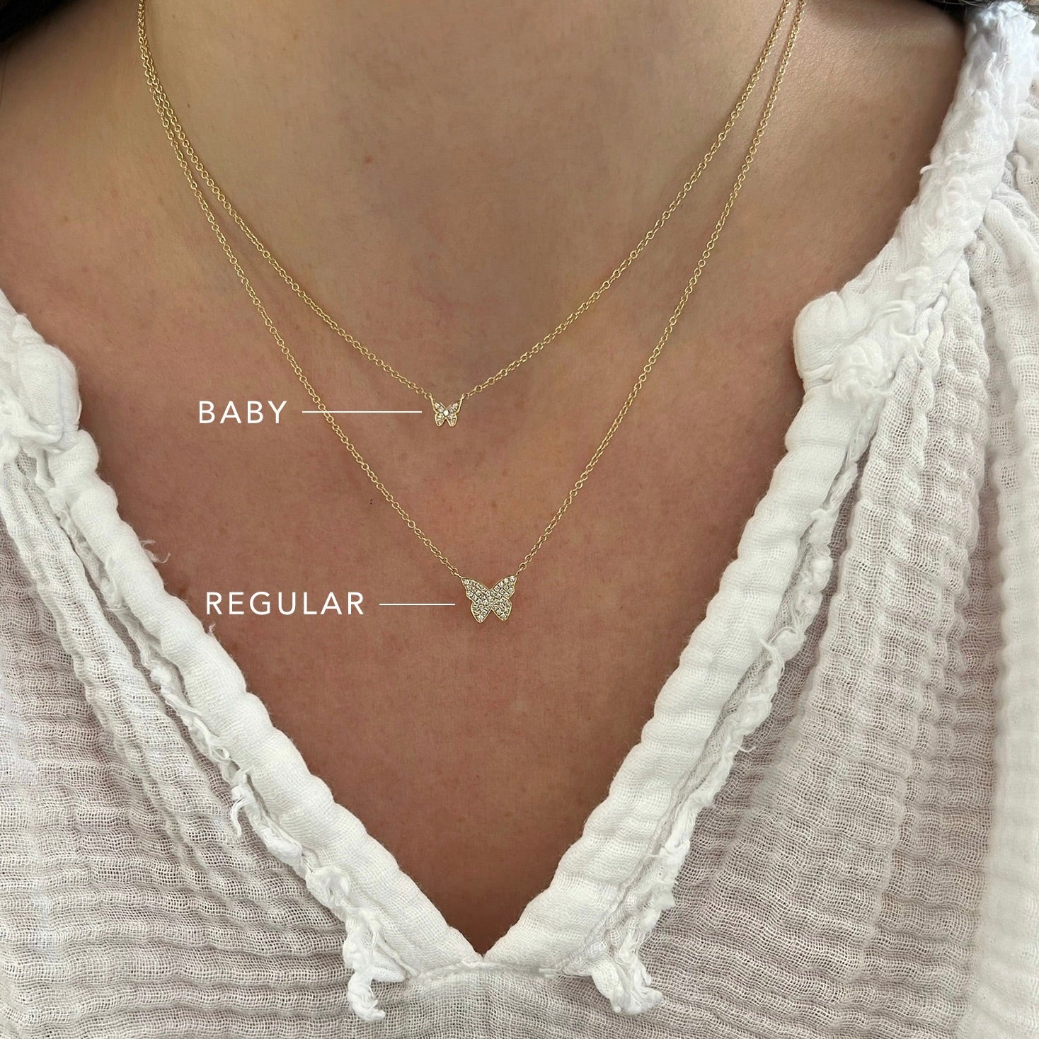 Diamond Butterfly Necklace Comparison