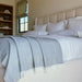Herringbone Throw Blanket in light grey 