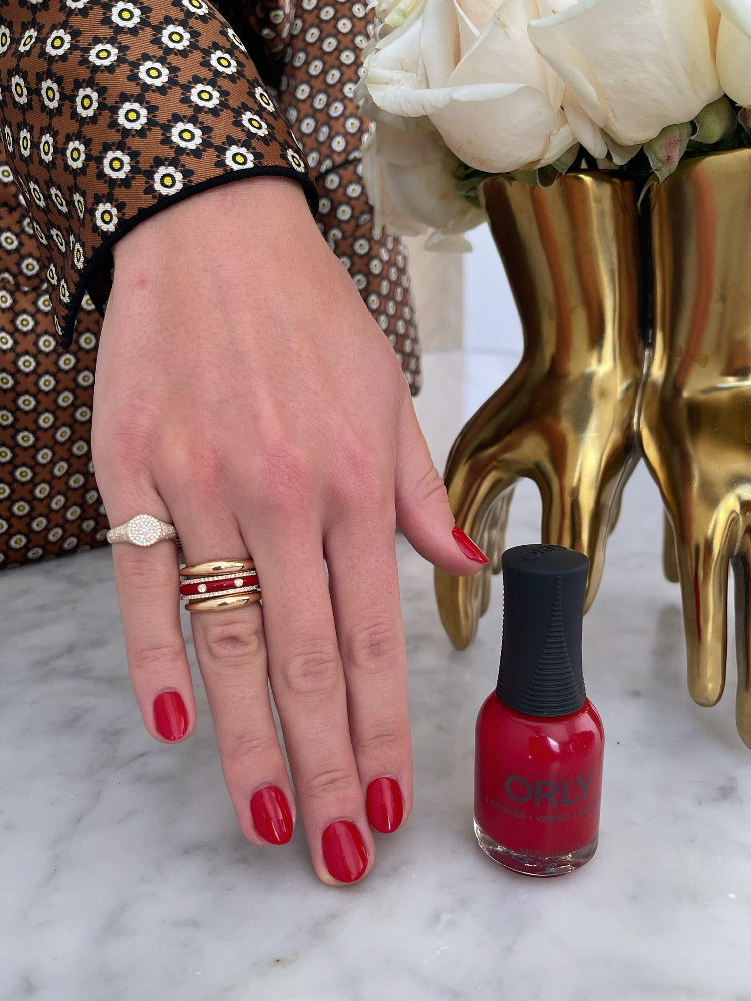 EFC X Orly Nail Polish In Color Me Crimson