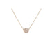 Diamond Disc Necklace in 14k rose gold