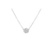 Diamond Disc Necklace in 14k white gold