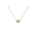 Diamond Disc Necklace in 14k yellow gold