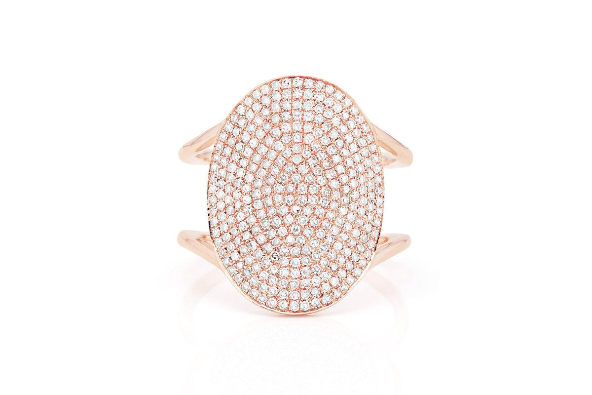 Diamond Jumbo Oval Ring