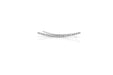 EF Collection Diamond Curved Bar Ear Cuff in 14k White Gold