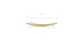 EF Collection Diamond Curved Bar Ear Cuff in 14k Yellow Gold