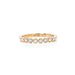 Diamond Bezel Stack Ring in 14k rose gold
