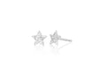Diamond Star Stud Earring in 14k white gold