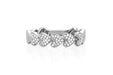 Diamond Love Link Ring in 14k White Gold