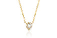 EF Collection Diamond White Topaz Mini Teardrop Choker - 1