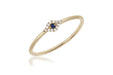 EF Collection Diamond Mini Evil Eye Stack Ring - 1