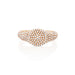 Diamond Signet Ring in 14k rose gold