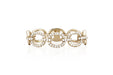 EF Collection Half Diamond Chain Link Ring
