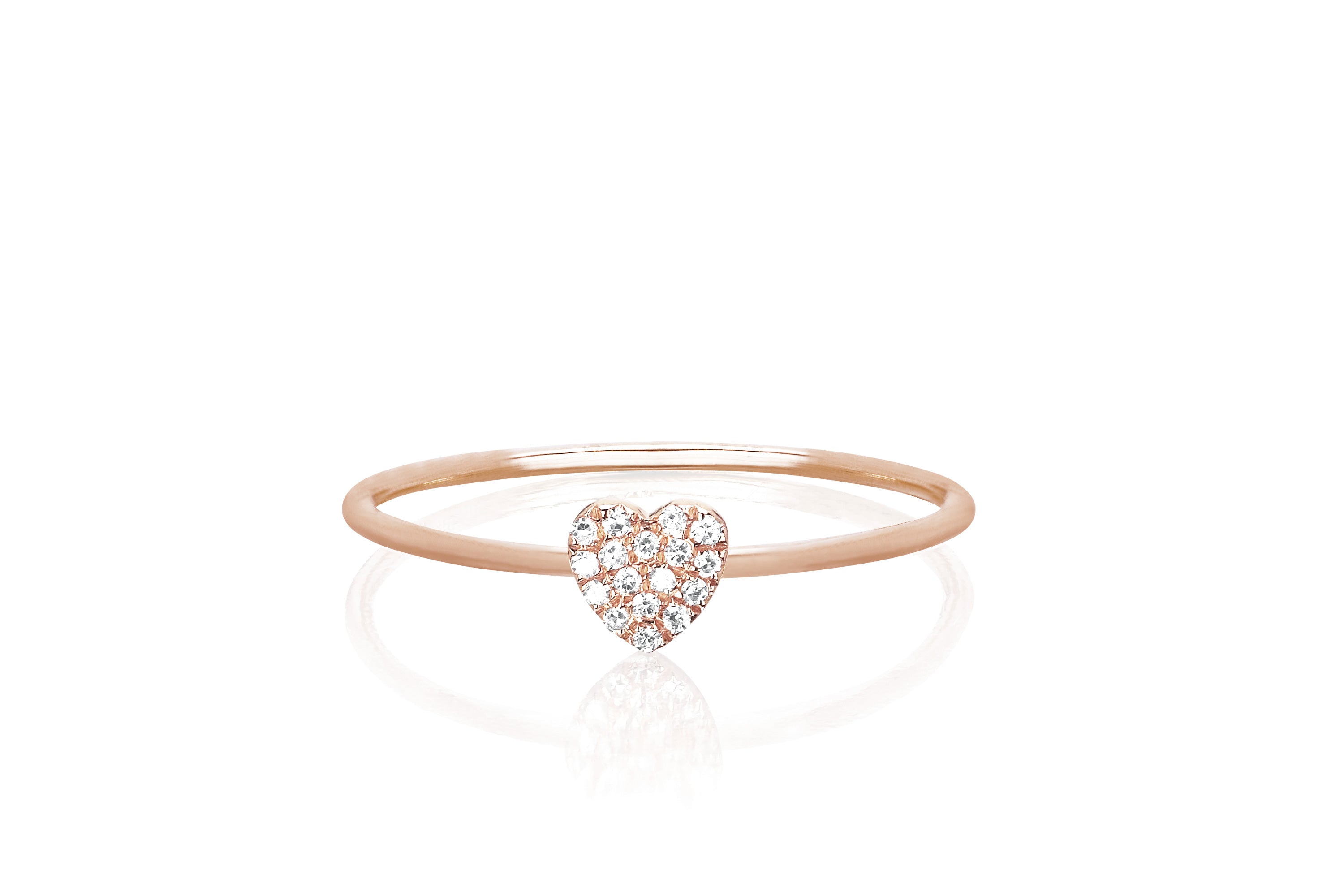 Mini Heart Stack Ring