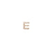 Diamond Initial Stud Earring in 14k rose gold with initial E