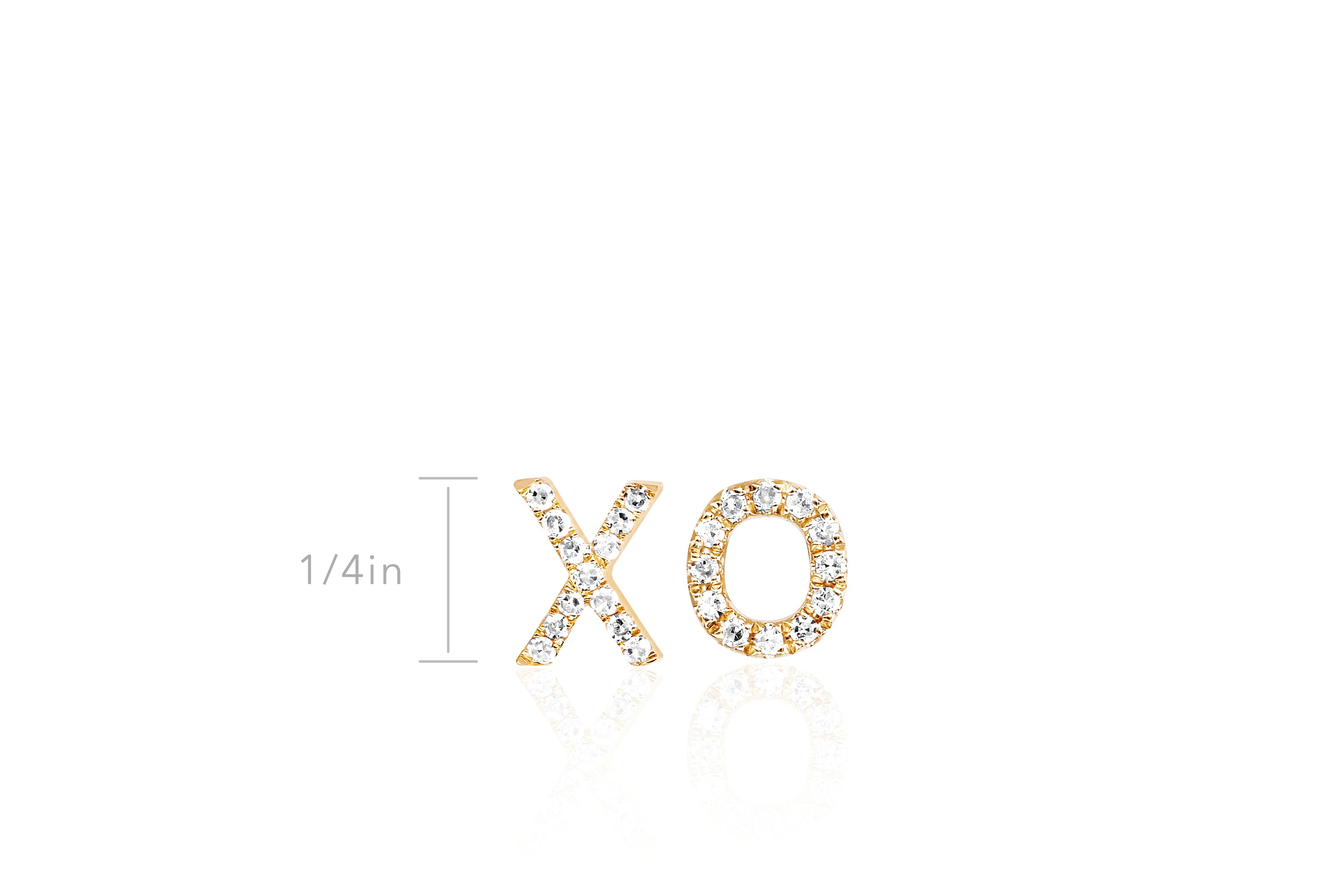Diamond XO Stud Earring