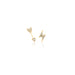 The Storm Set in 14k yellow gold with 1 lightening bolt earring and 1 arrow earring
