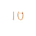Gold Mini Huggie Earring in rose gold