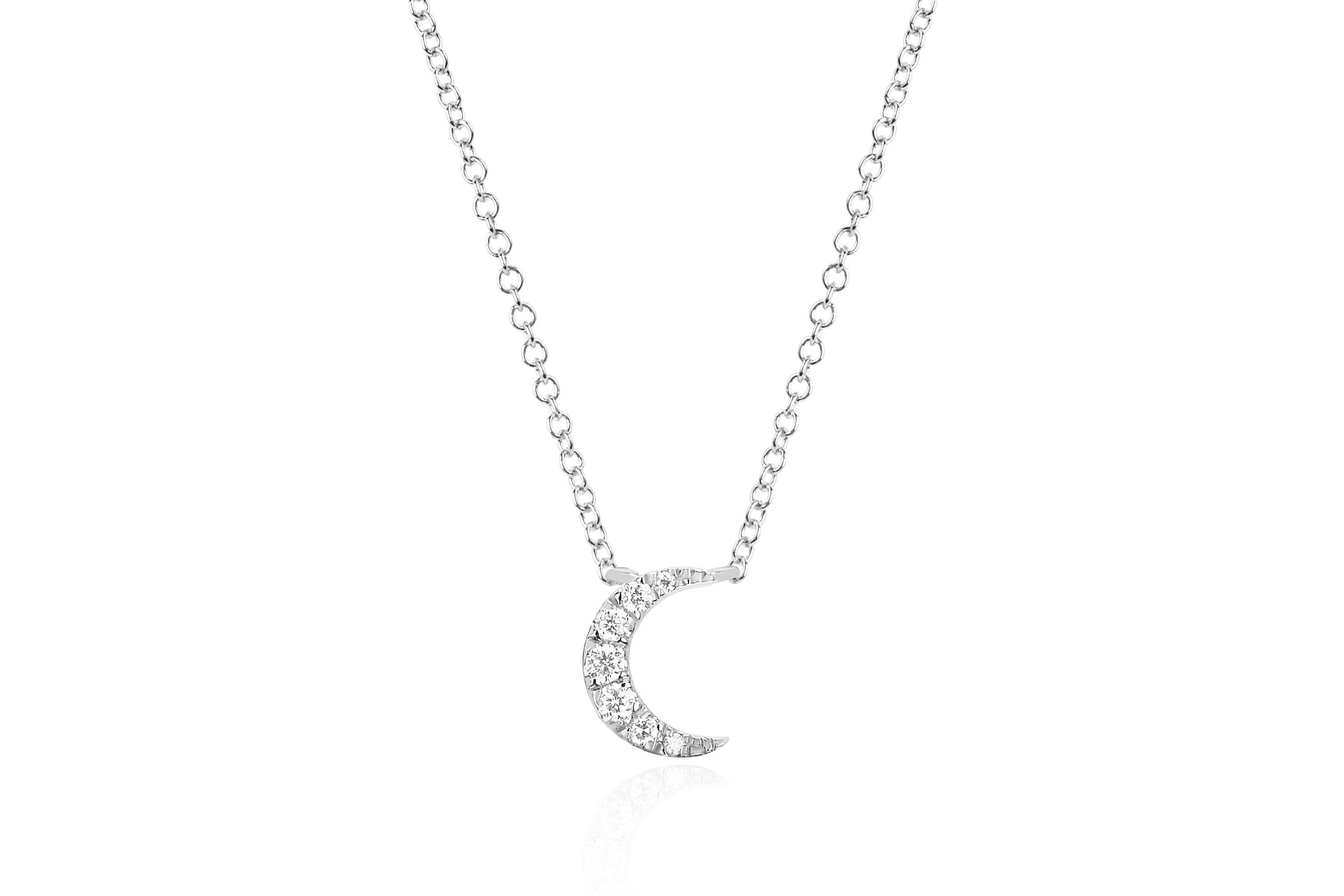 Diamond Moon Necklace — EF Collection®
