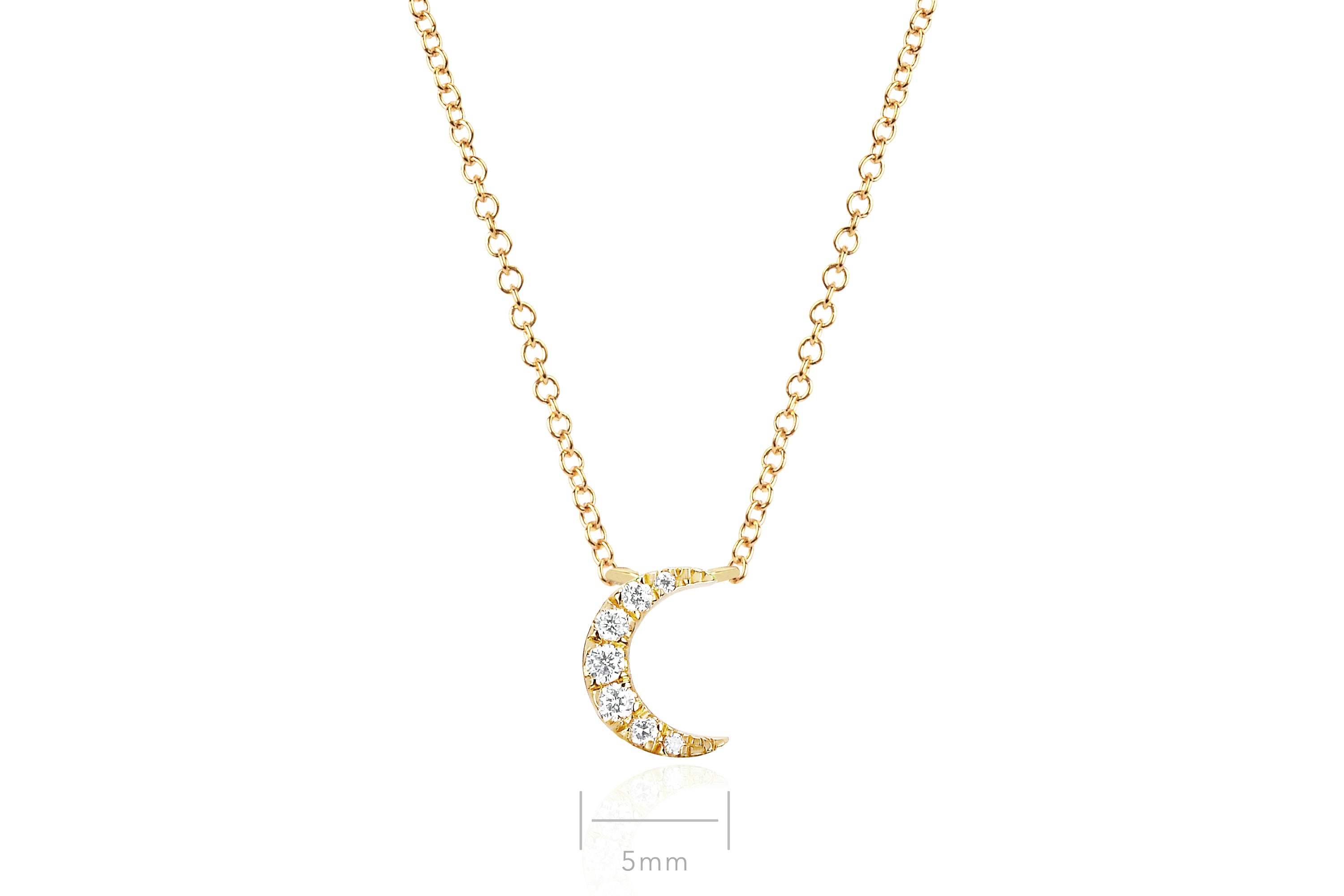 Diamond Moon Choker Necklace