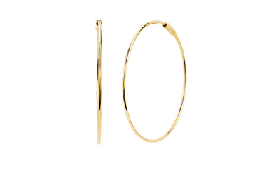 Essential Gold Hoop Earrings in 14k yellow gold