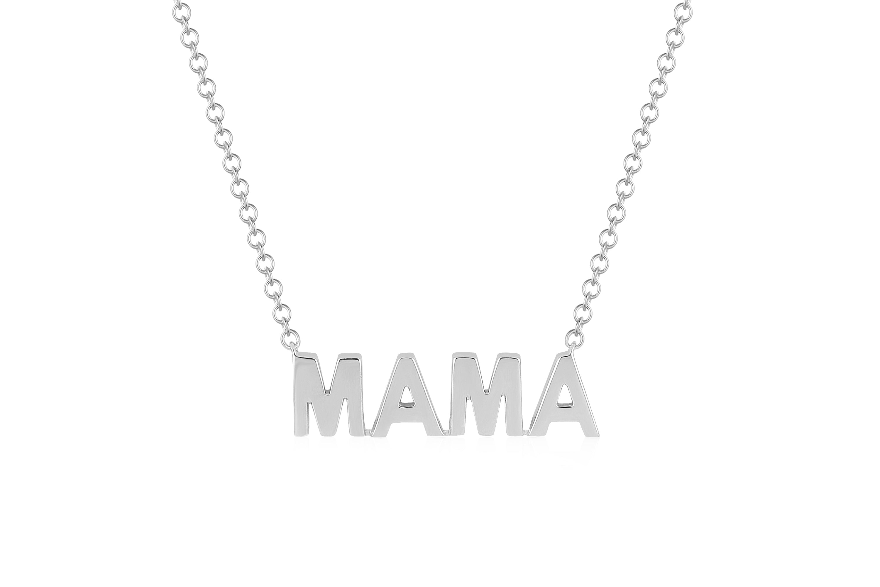 Mini Gold Mama Initial Necklace