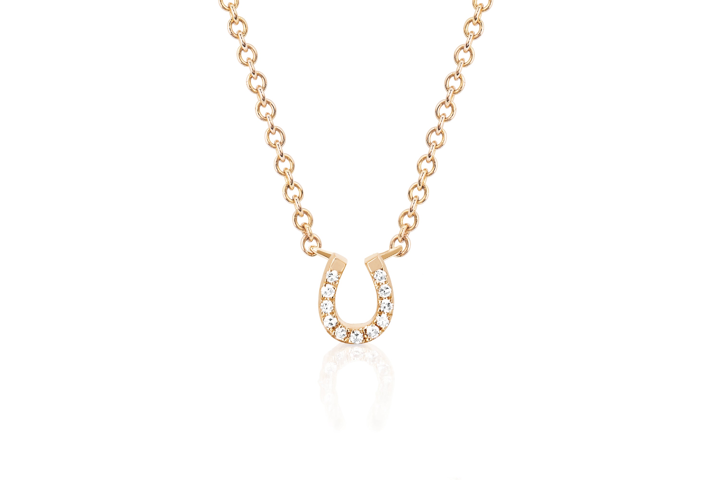 Diamond Mini Horseshoe Choker Necklace