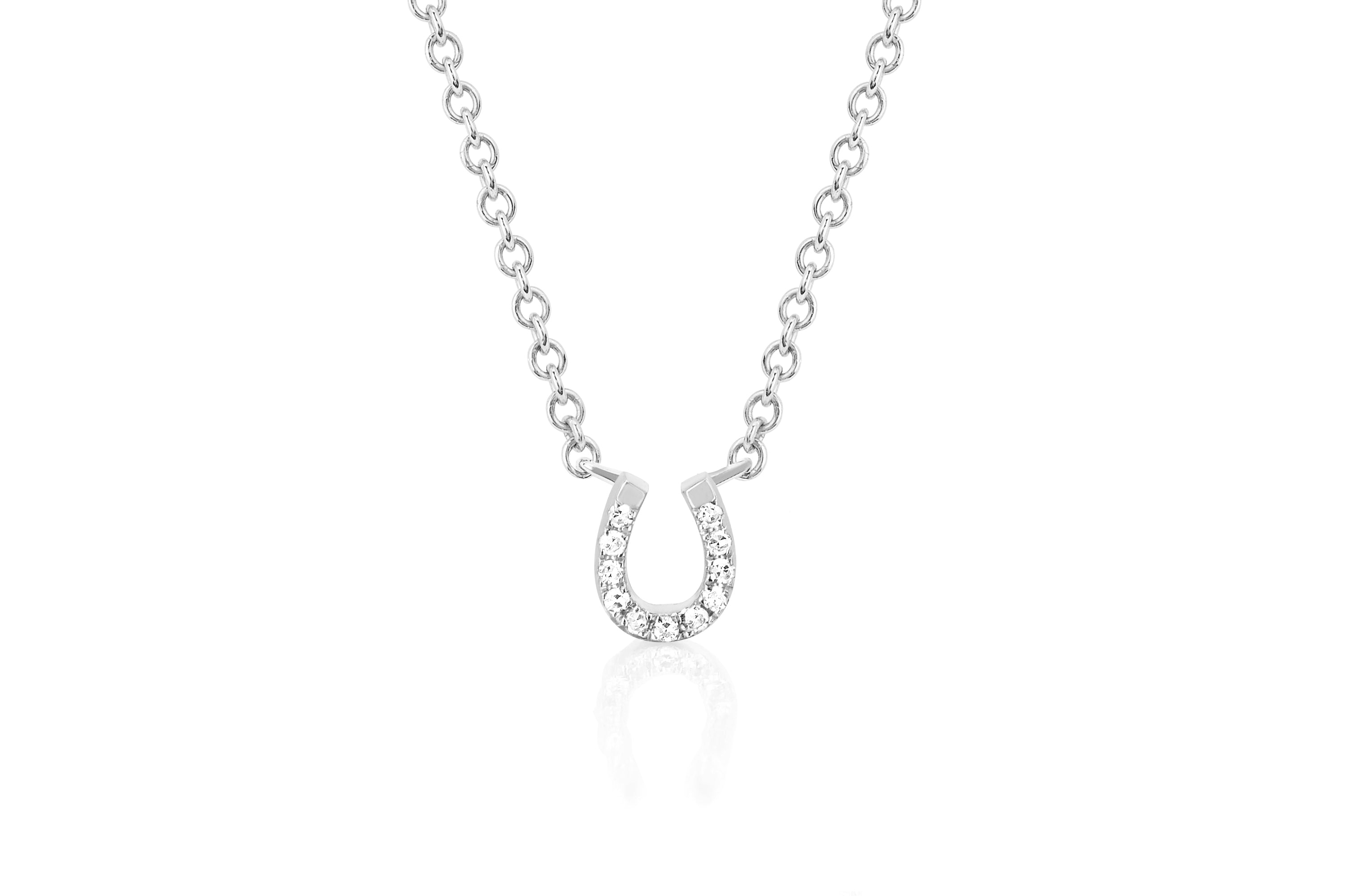 Diamond Mini Horseshoe Choker Necklace