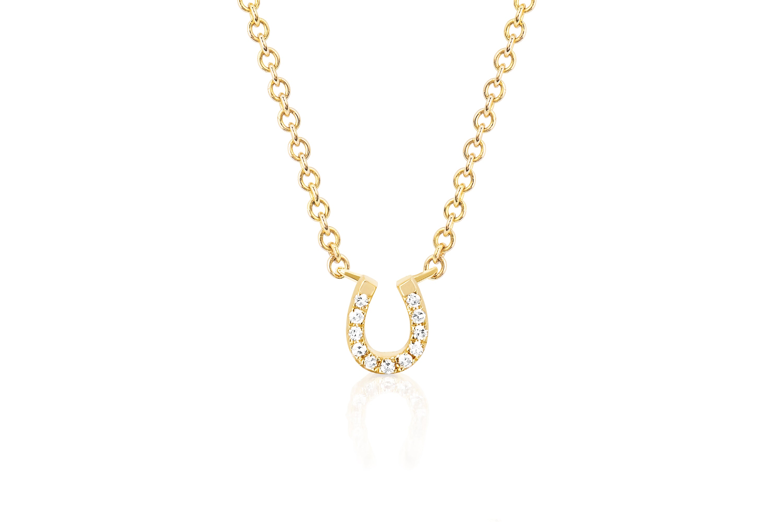 Diamond Mini Horseshoe Choker Necklace