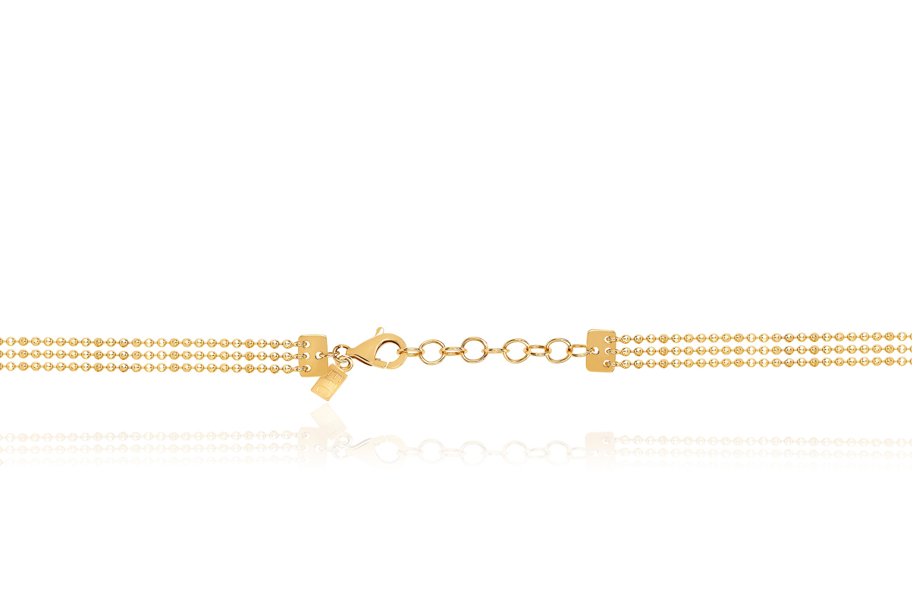 Hasson Triple Layered Chain Necklace