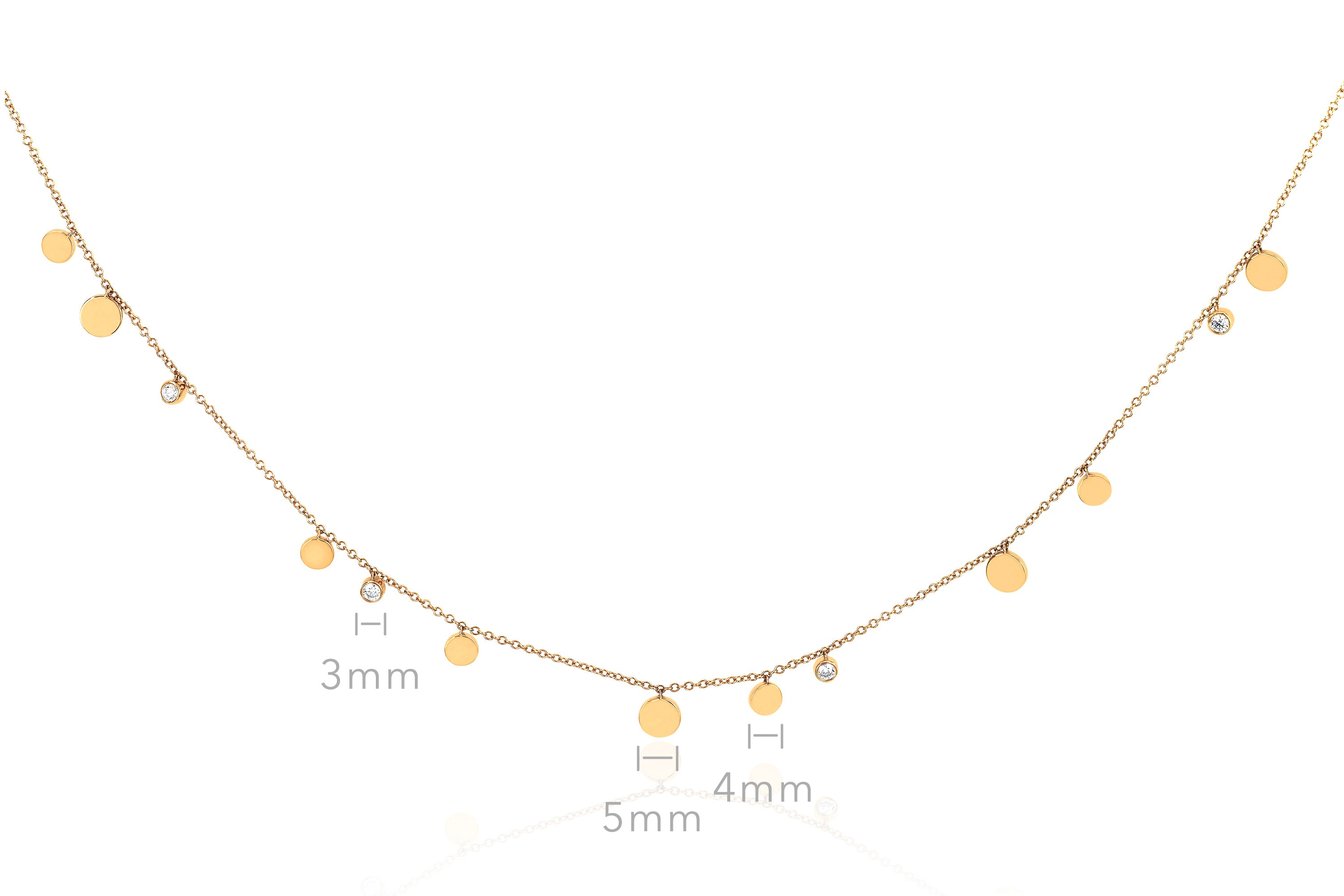 Gold & Diamond Confetti Necklace