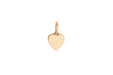 Gold Heart Necklace Charm in 14k rose gold
