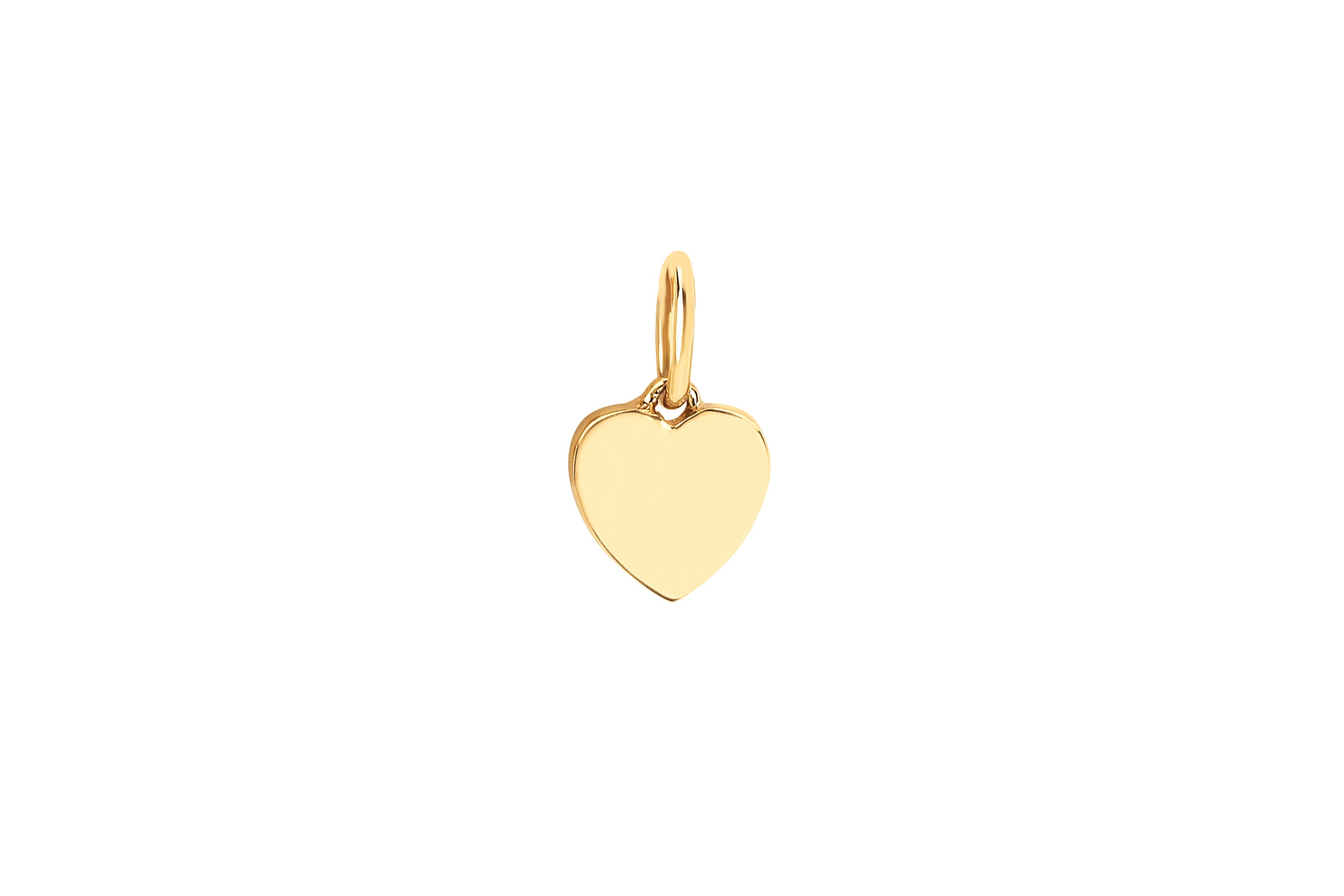 Gold Heart Necklace Charm