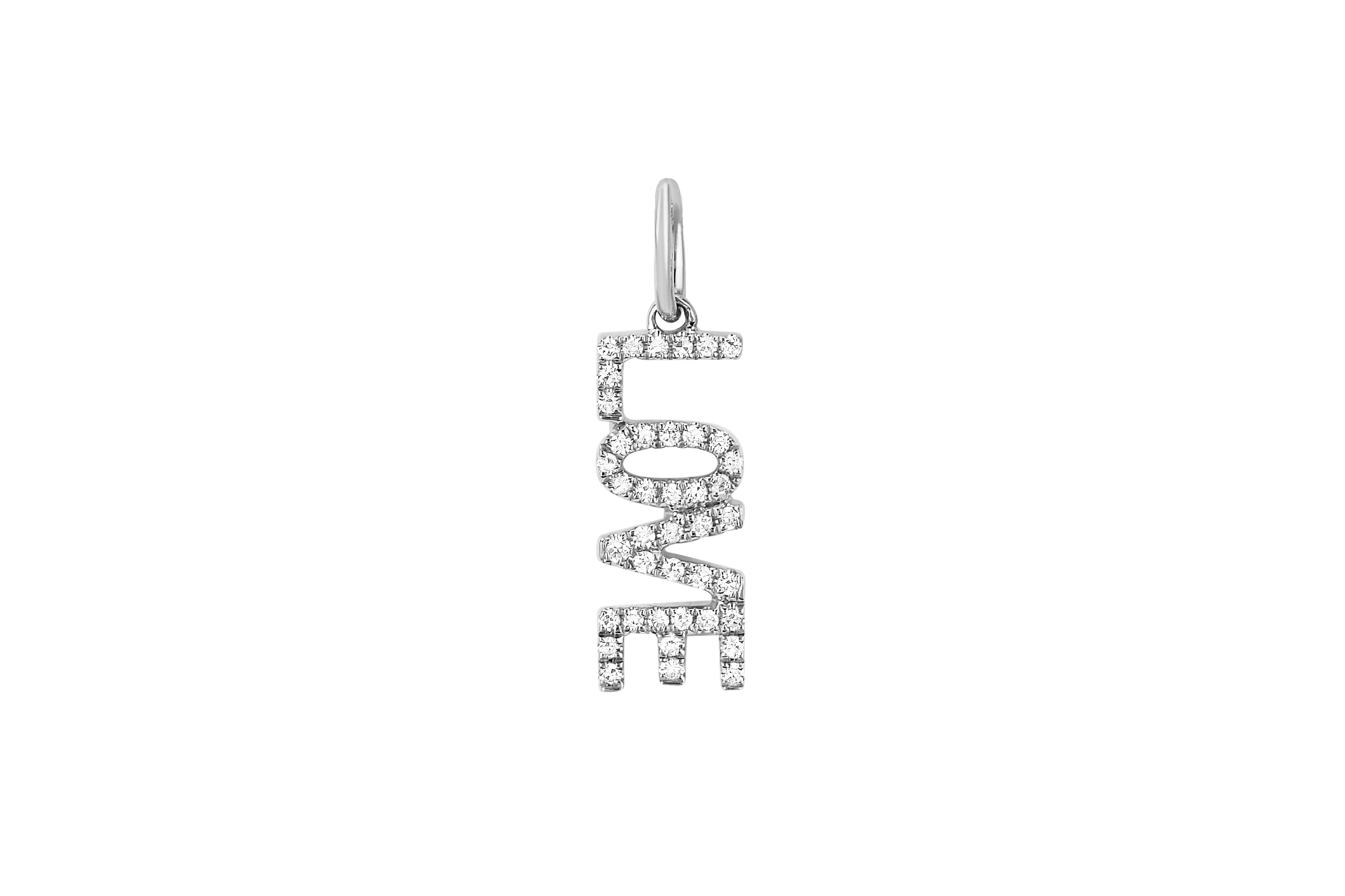 Diamond Love Necklace Charm