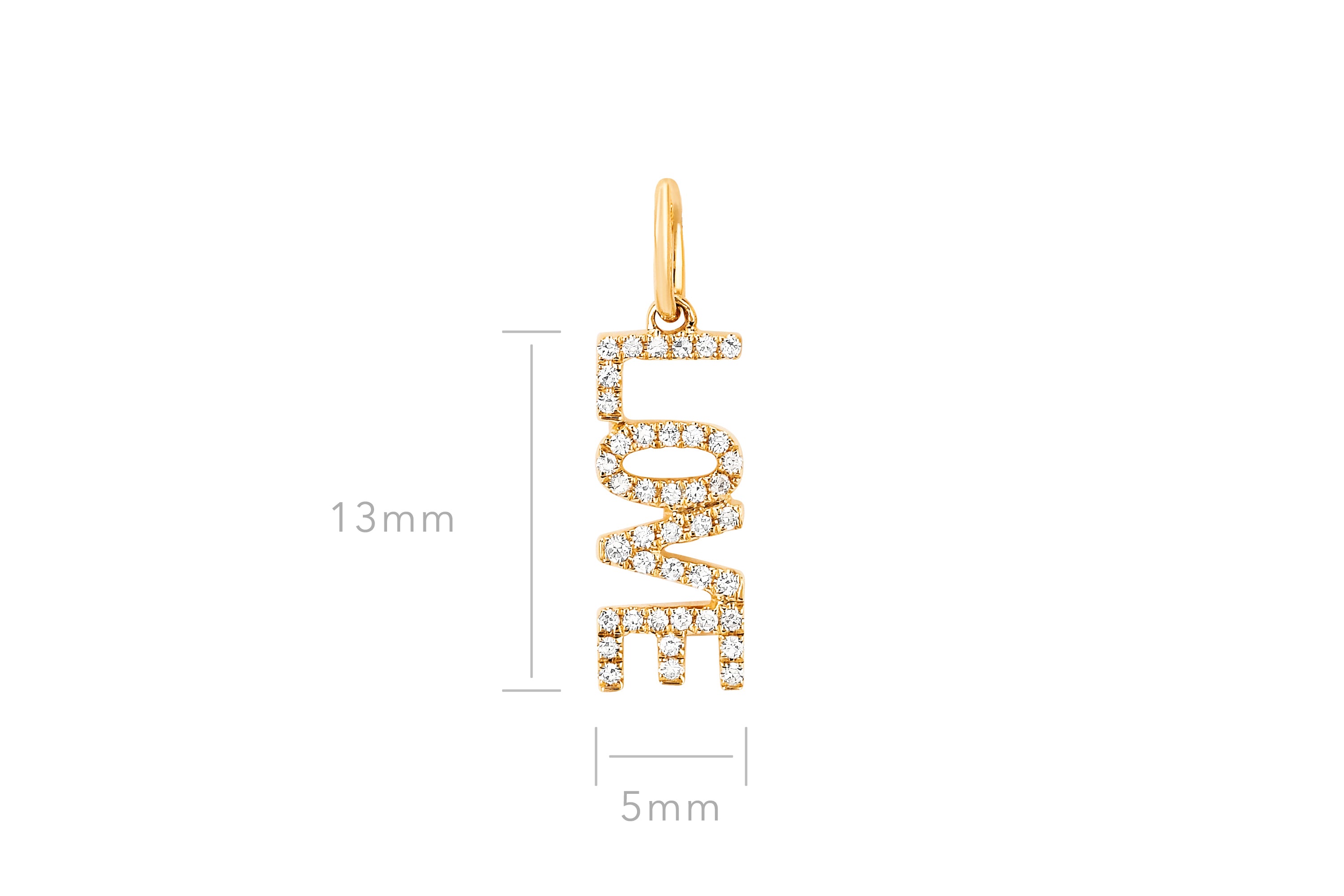 Diamond Love Necklace Charm