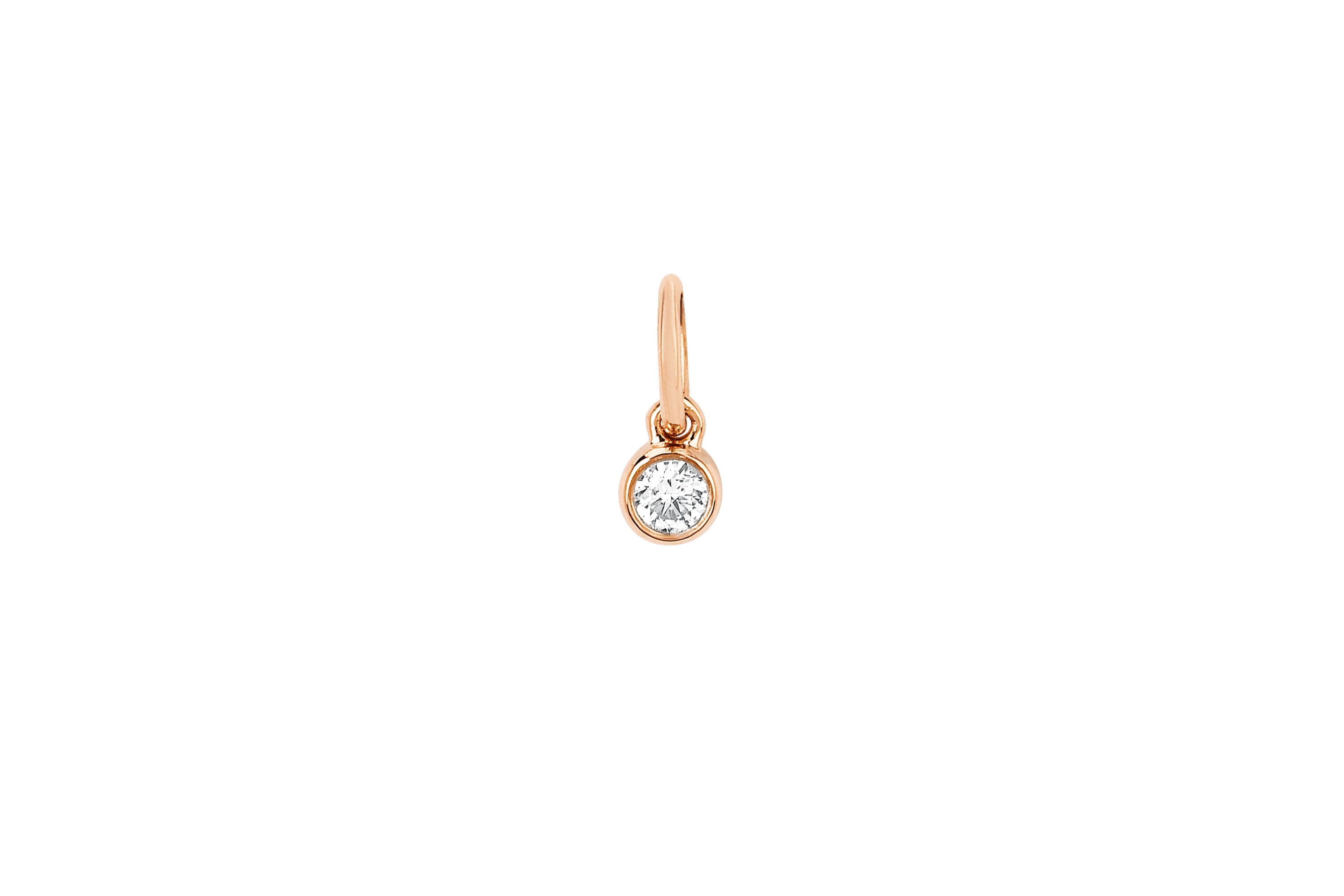 Diamond Bezel Necklace Charm