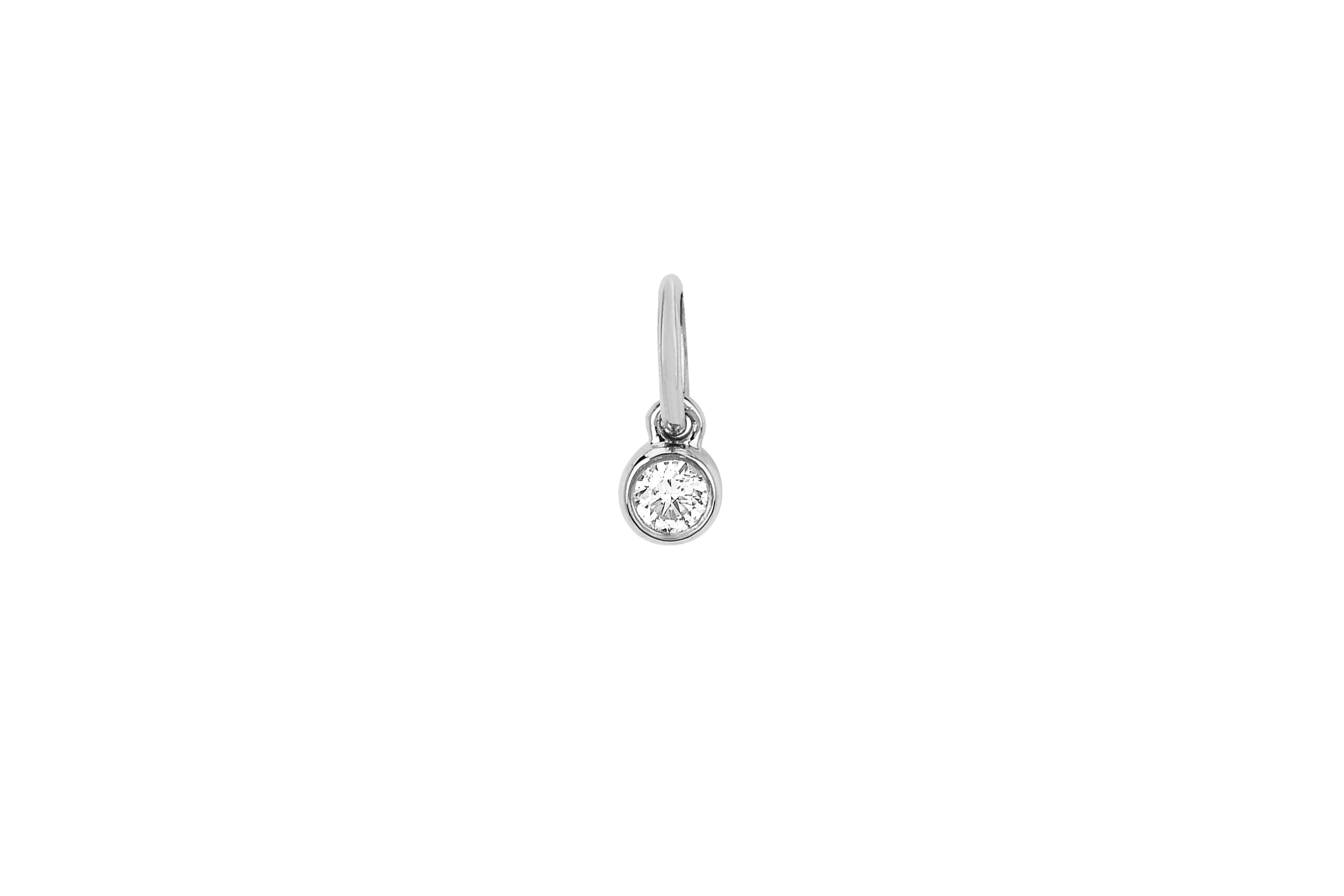 Diamond Bezel Necklace Charm