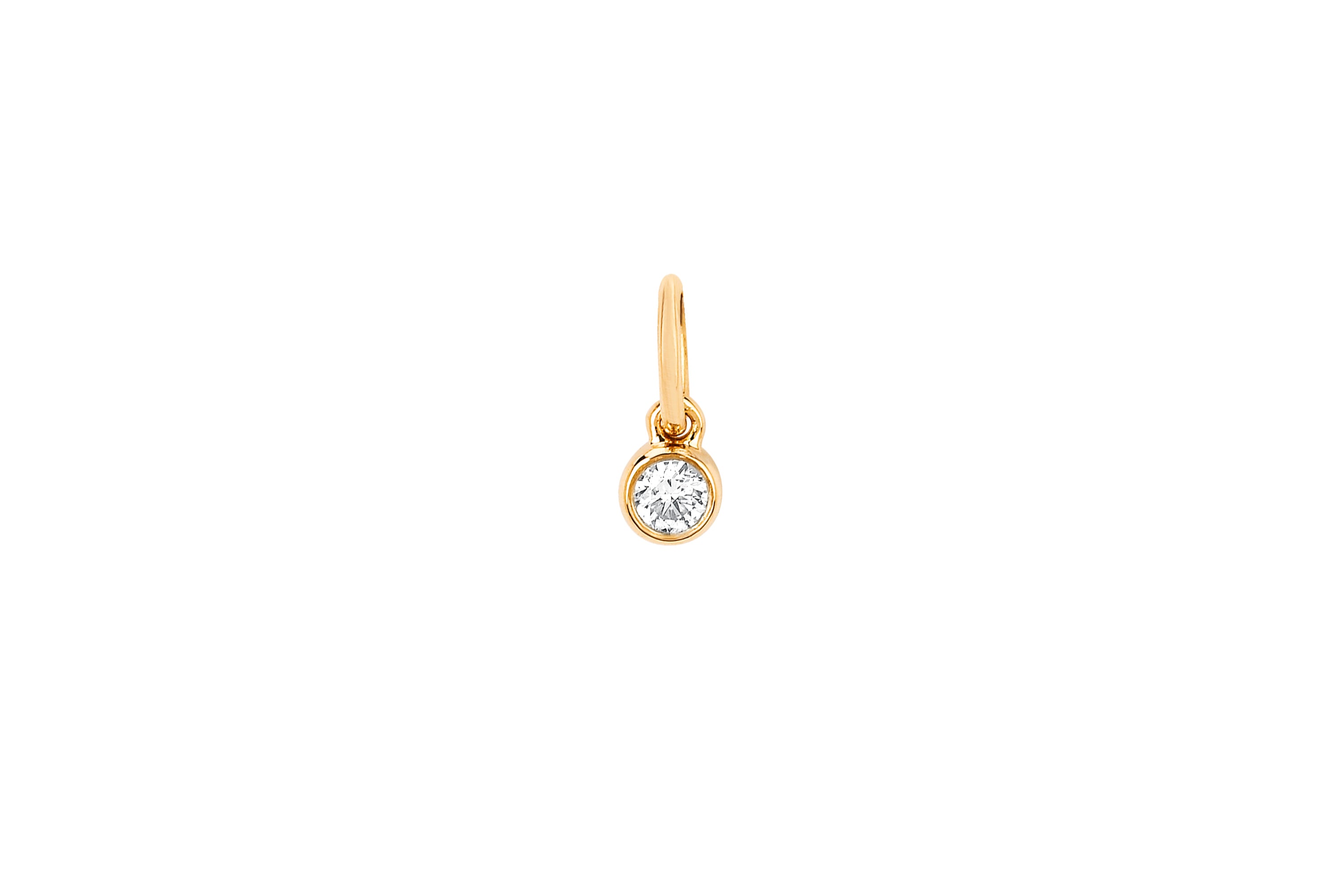 Diamond Bezel Necklace Charm