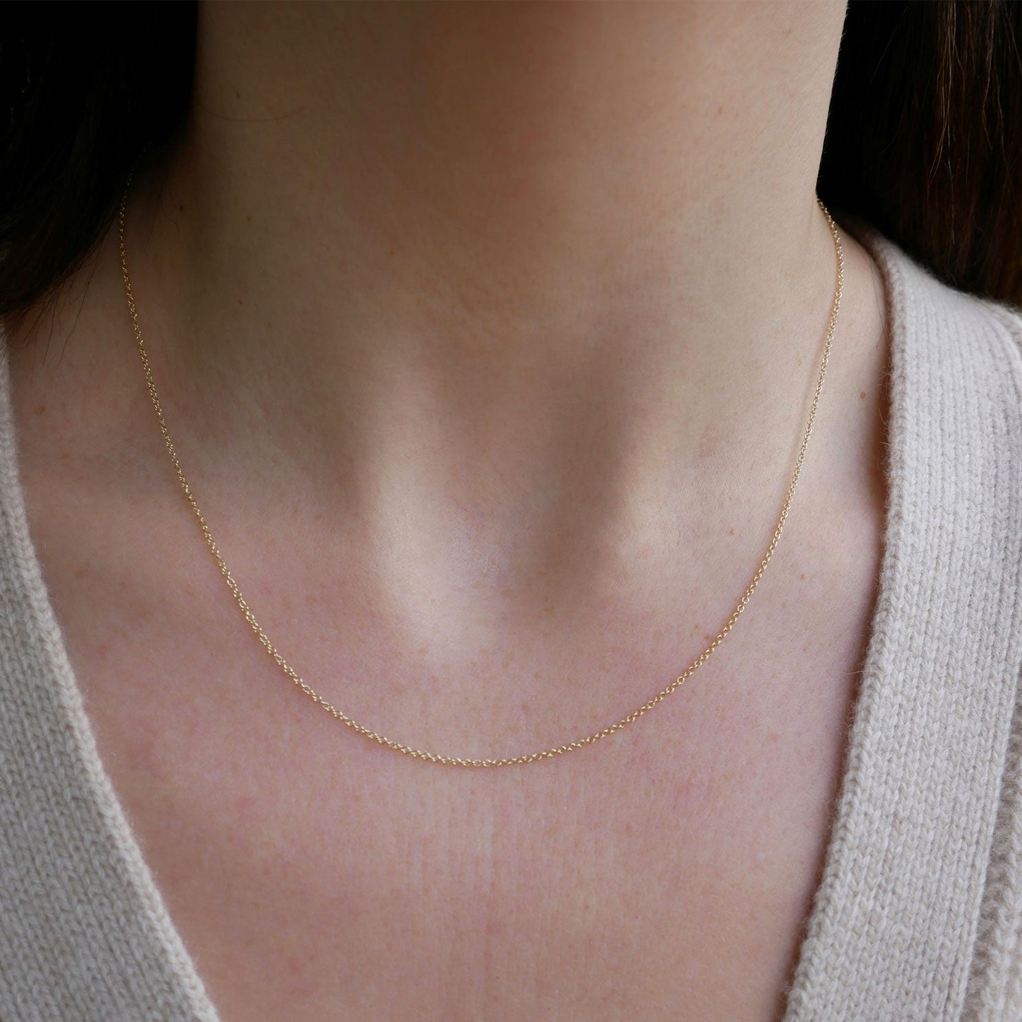 EF Collection 14K Gold Curb Chain Necklace