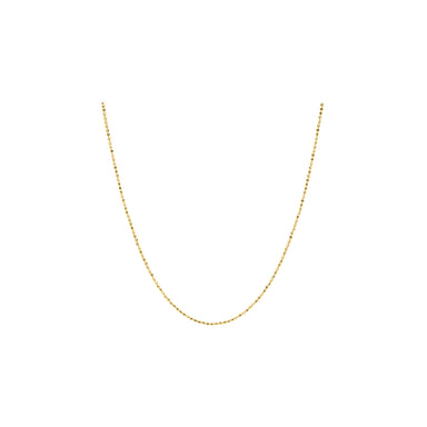 Gold Faceted Ball Chain in 14k yellow gold
