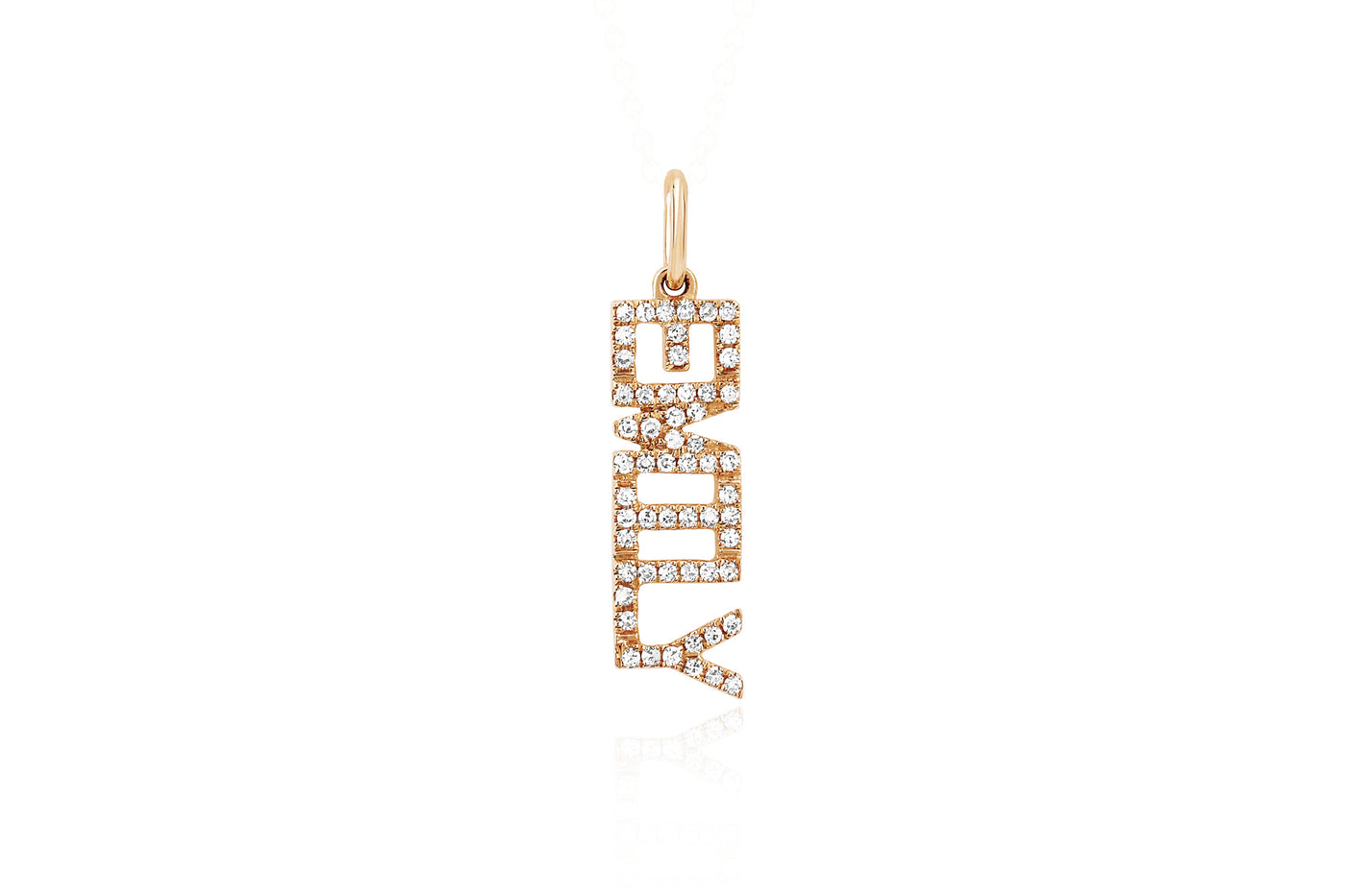 Diamond Name Necklace Charm