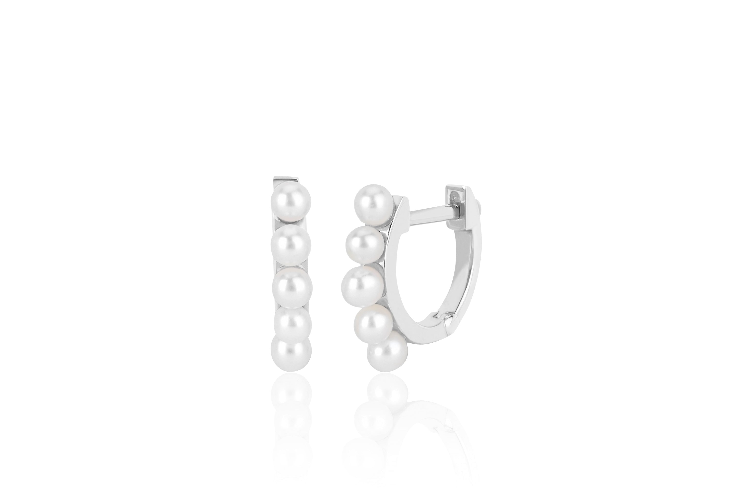 Pearl Mini Huggie Earring