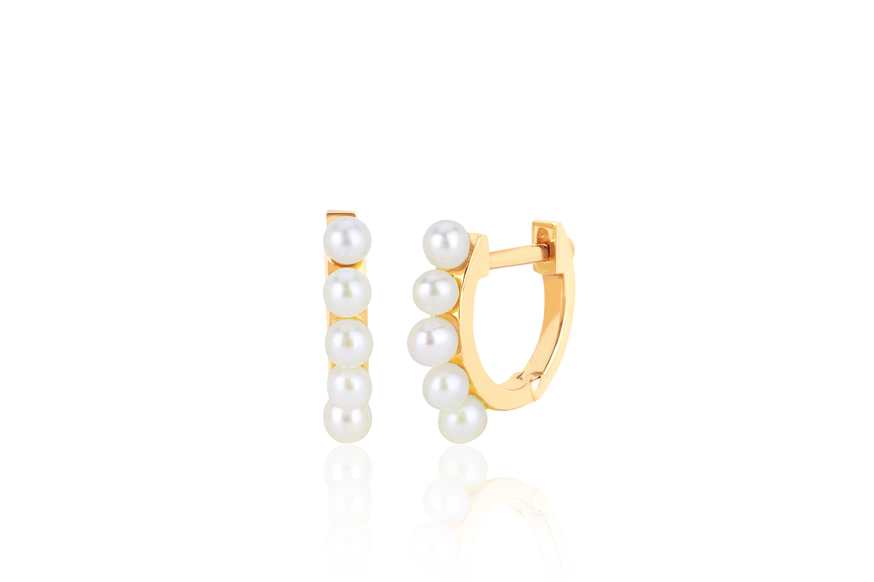 Pearl Mini Huggie Earring