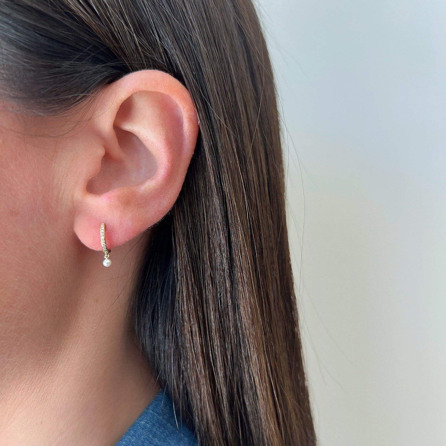 Ef collection deals huggie earrings