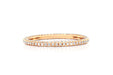 3 Sided Diamond Eternity Band Ring in 14k yellow gold