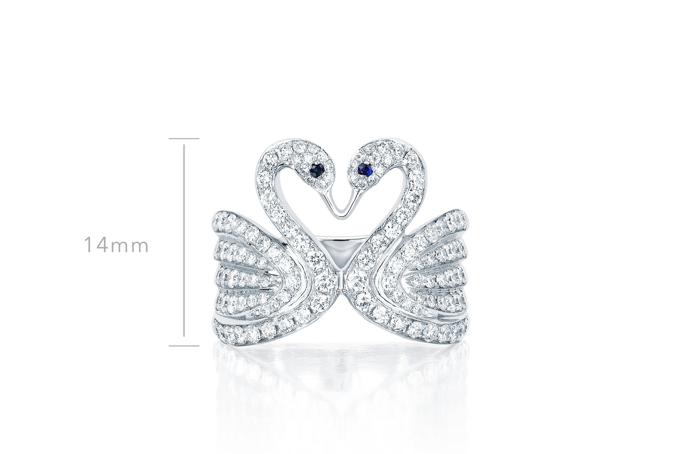 Diamond Swan Ring