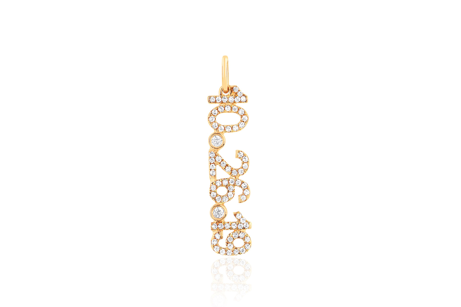 Diamond Date Necklace Charm