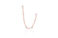 Diamond Double Stud Chain Earring in 14k rose gold